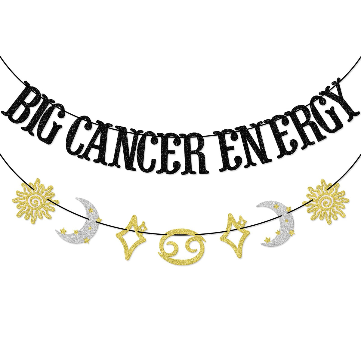 Big Cancer Energy Banner, Cancer Zodiac Birthday Party Decor