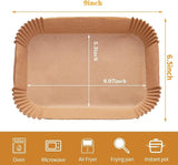 99 Piece Air Fryer Disposable Paper Liners Food Grade Parchment for Ninja DZ201 and Accessories