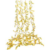 4Pcs Artificial Flowers Vine Spring Yellow Silk Flowers Garland Artificial Jasmine Vines For Decoration Fake Flower Vine Hanging Ivy For Home Indoor Outdoor Wall Party Wedding Arch