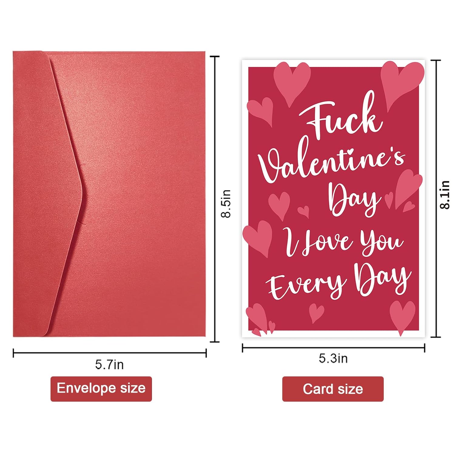 Rude Valentines Day Card Gift For Men Women, Funny I Love You Every Day Card, Romantic Valentines Card For Husband Wife Girlfriend Boyfriend, Humorous Vday Card