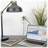 SpikeCube Single Outlet Surge Protector Power Strip with Diagnostic LED and Portable Plug In Design