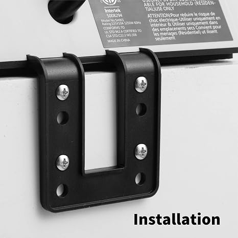2 Pack Desk Edge Mount Power Strip Surge Protector with 3 AC Outlets and 4 USB Ports Black