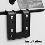 2 Pack Desk Edge Mount Power Strip Surge Protector with 3 AC Outlets and 4 USB Ports Black