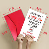 Funny You Had Me Valentine'S Day Card For Husband Wife Girlfriend Boyfriend, Naughty Valentines Day Cards For Him Her,Happy Valentine'S Day Card, Envelope Included.