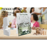 Adventure Don'T Say Baby Game (1 Sign And 50 Mini Natural Clothespins? Don'T Say Baby Baby Shower Game, Baby Shower Decorations, Baby Shower Games Gender Neutral, Forest Mountain Baby Shower (Ds09)