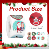 500Pcs 2024 New Upgrades Christmas Stickers Rolls, 1.5 Inch Round Merry Christmas Seals 8 Patterns Christmas Tree Labels Envelope Decals Stickers Xmas For Cards Crafts Gift Boxes