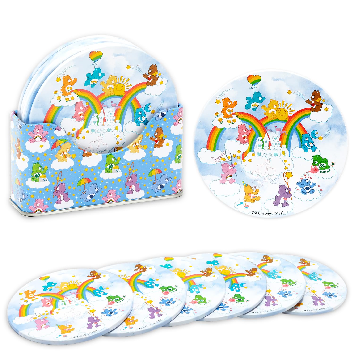 Care Bears Kitchen Decor Set - Home Decor Bundle with Coasters, Salt and Pepper Shakers, Straw Holder, Plus More | Care Bears Kitchen Accessories