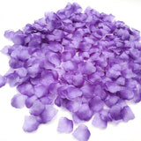 Rose Petals, Fake Flower Petal White & Purple 2000 Pcs For Valentines Decorations Suitable Weddings Valentine'S Day Anniversaries Birthdays Parties Table Special Night Romantic Decor
