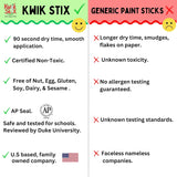 The Pencil Grip Kwik Stix Metalix Paint Pens, Metallic Tempera Paint Pens, Super Quick Drying, 6 Count - TPG-613, Gold,silver,pink,green,blue,purple