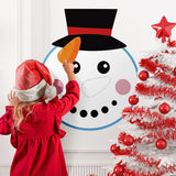 Pin The Nose On The Snowman Games With 20 Pcs Nose Stickers, Large Christmas Snowman Games For Kids Christmas Party Decorations Christmas Party Games Supplies