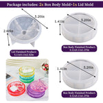 Multi-Layer Box Resin Mold With Lid, Silicone Storage Box Mould For Epoxy Casting, Stackable Organizer Decor Container For Storage Jewelry Trinket Candy Diy Crafts