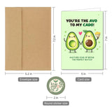 Funny Anniversary Card & Gifts For Husband, Wife, Boyfriend, Girlfriend, Him, And Her / Sweet Romantic Greeting Card With Envelope 5In X 7In And Sticker(Hand Drawn, Premium Quality) (Avocado)