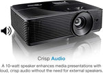 W400LVe WXGA Projector, 4000 Lumens, 15,000 Hrs Lamp, Built-in Speaker, Pro