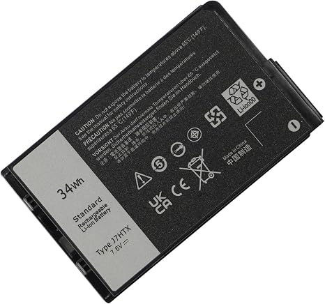 Dell J7HTX 7XNTR 34Wh Laptop Battery Replacement for Latitude 7220 7212 7202 Rugged