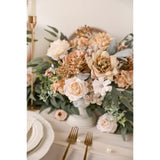 Artificial Flowers Combo Box Set Faux Flowers Bulk Flower Leaf With Stems For Diy Wedding Bouquets Centerpieces Baby Shower Party Home Decorations