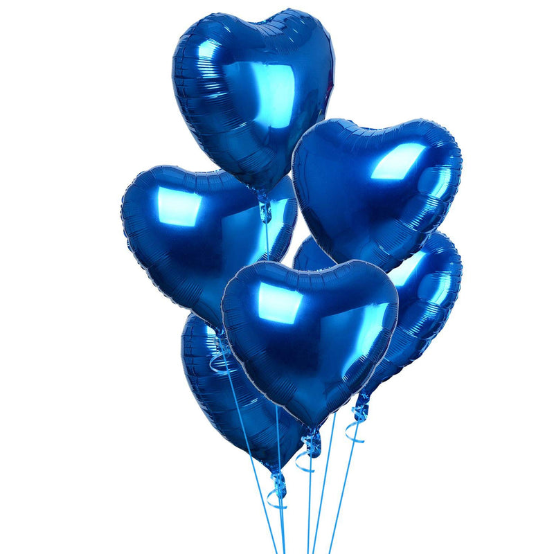 Heart Foil Balloon | 30 Stück 18-Inch Heart Helium Balloons Heart-Shap