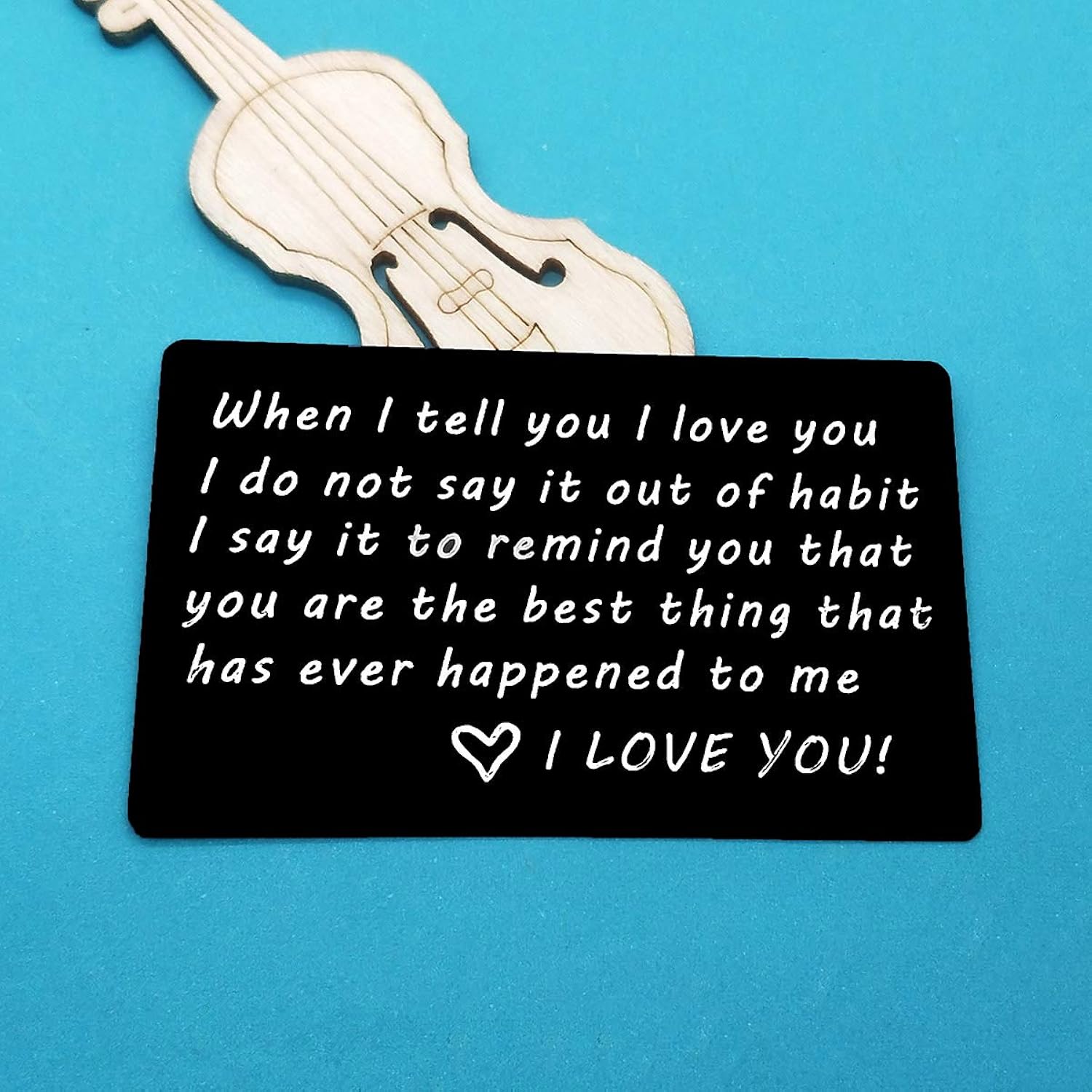 Valentines Day Gifts For Men Engraved Wallet Insert Card For Boyfriend Husband Christmas Birthday Gifts I Love You Gifts For Him Fiance Anniversary Card