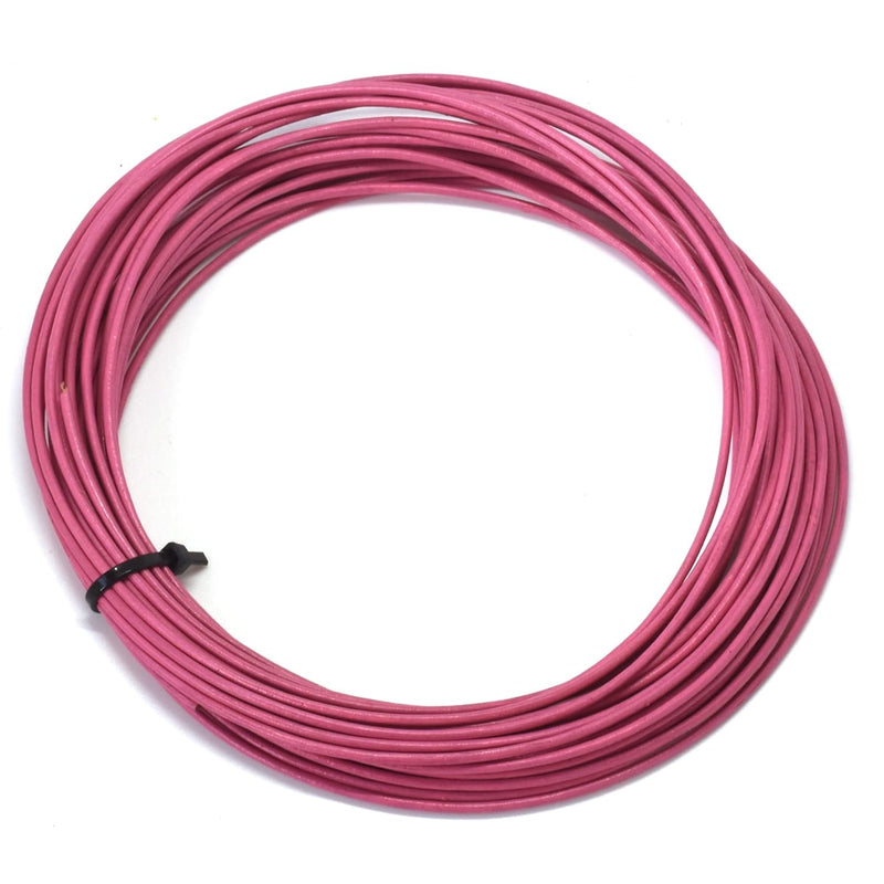 2Mm Greek Leather Cord, Pink Round Greek Leather Cord, 10 Meter (10.94 Yards)