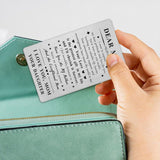 Mom Gifts From Daughter - Engraved Metal Mom Wallet Card - Moms Birthday Mother'S Day Card Gift From Daughter