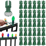 Rotatable Magnetic Christmas Light Clips?C7/C9 Magnetic Light Clips Hooks, Outdoor Magnet Christmas Light Clips For Metal Roof Flashing Gutters 60Pcs