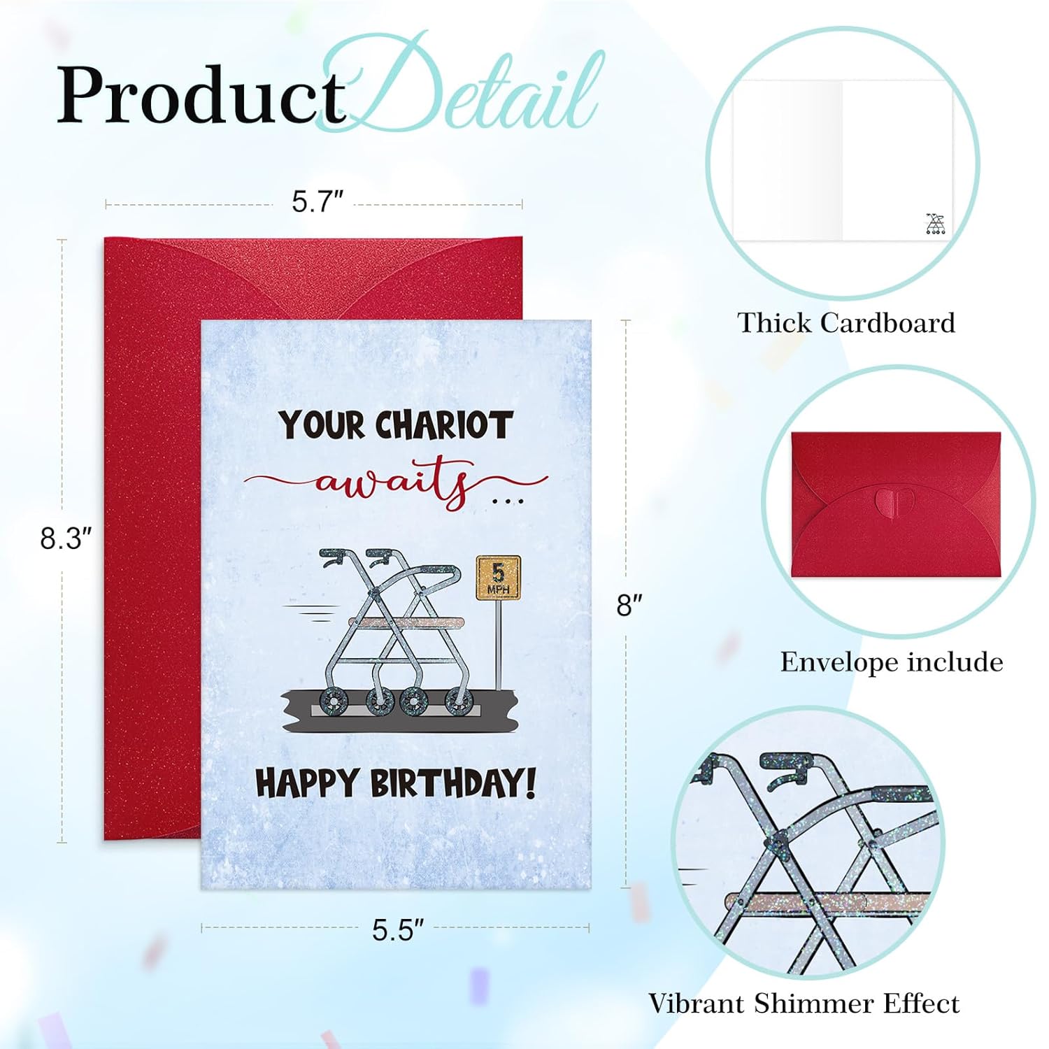 Funny Birthday Card For Dad Or Mom - 50Th 60Th 70Th 80Th Age Joke Gift - Happy Birthday Card For Husband Wife Grandma Grandpa - Older Brother Sister Friend Men