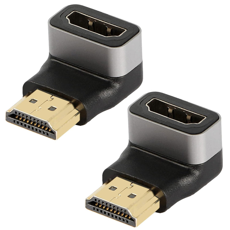 90 Degree Hdmi Adapter, Gold-Plated Connectors, Supports 4K@60Hz, Wide Compati