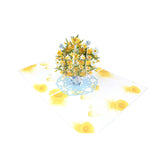 Daffodil Flower Bouquet In Vase Pop Up Birthday Card, Mother'S Day Card, Spring Card, Thinking Of You