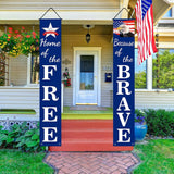 Patriotic 4th of July Pre-Assembled Hanging Banners & Flag Decor