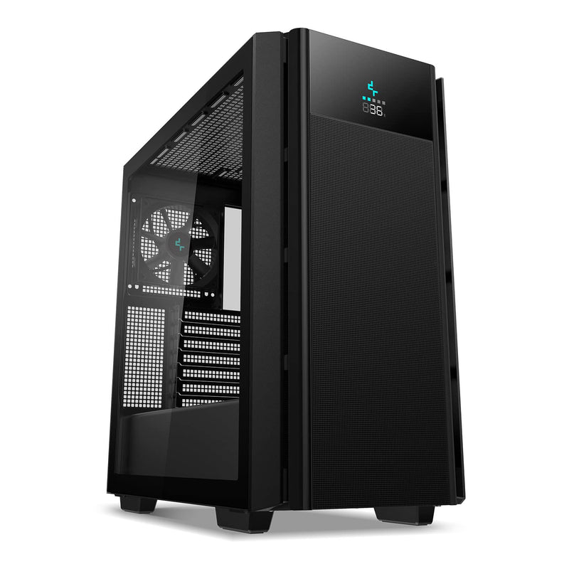 DeepCool CH510 MESH Digital Mid-Tower ATX PC Case with Digital LCD Display Mag