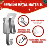 Christmas Light Clips Metal Christmas Lights Hooks For Outdoor Seasonal Lighting Gutter Clips For Eaves Hangable Festive Christmas Outdoor Decorations Christmas Holiday Decorations 50 Pcs