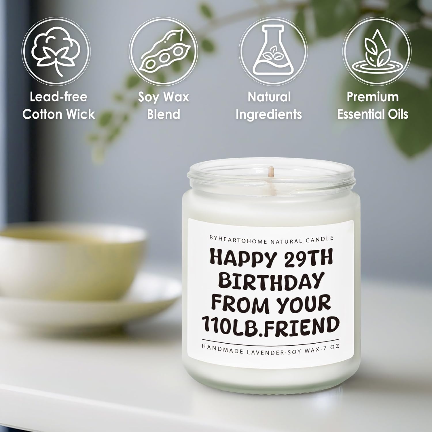 Funny Gifts Candles For Women, Best Friend Birthday Gifts For Women - 30Th, 40Th, 50Th, 60Th Year Old Party Supplies Christmas Decorations For Sister Friends, Her - 7Oz Natural Soy Wax Candle
