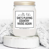 You Nique Designs Candle For Country Music Fan - 8Oz Candle - Cowgirl Gifts For Country Music Lovers - Cool Country Music Gifts For Music Lovers (Lavender & Vanilla)