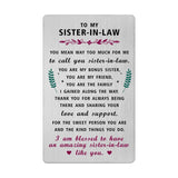 Valentines Day Card For Sister In Law - Gifts For My Sister-In-Law Birthday Wedding Easter Graduation Card