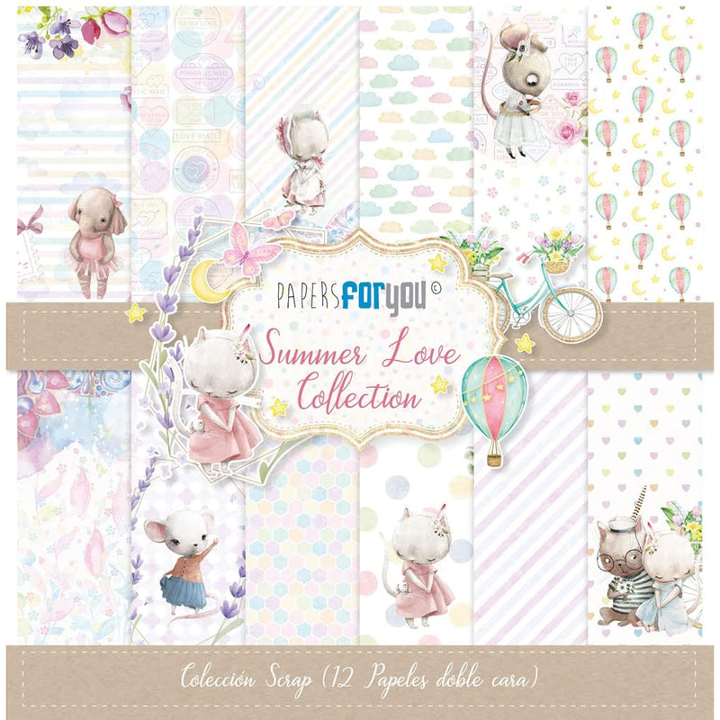 Papers For You - Scrapbooking And Craft Paper Kit | "Summer Love" Collection |