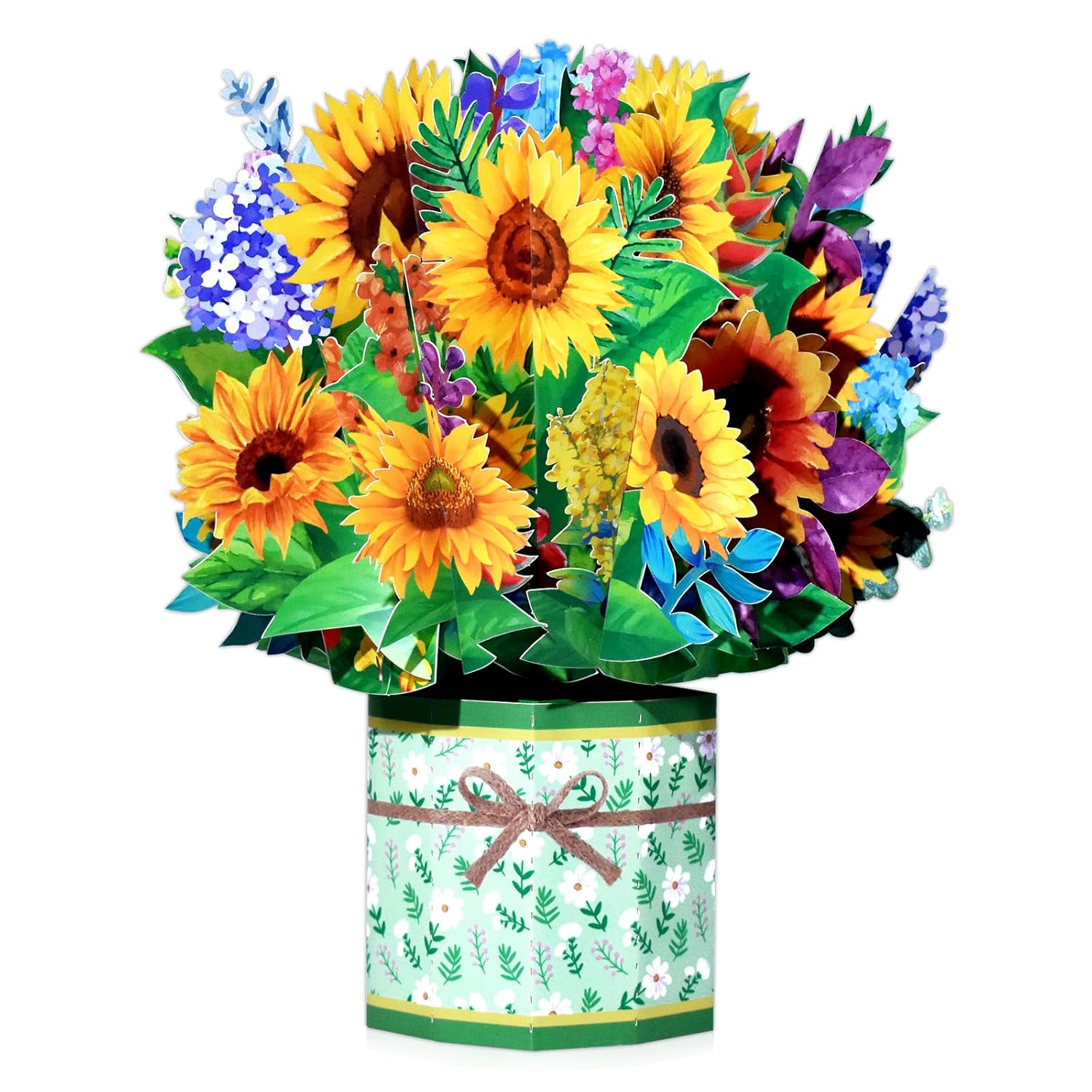 Sunflower Pop Up Cards,Paper Flower Bouquet Greeting Cards With Blank Note Card & Envelope, Ideal Gift For Celebrating Love, Birthday, Anniversary, Special Moments, Valentine'S Day
