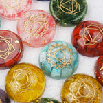 7 Chakra Stones Resin Molds 2 Pack Silicone Round Reiki Healing Crystal With Engraved Chakra Symbols Epoxy Resin Casting Mould Diy Crafts Jewelry Pendant Keychain Home Decor Ornament
