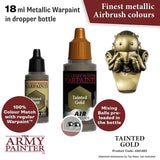 Warpaint Air Metallics Tainted Gold - Acrylic Non-Toxic Heavily Pigmented Water Based Paint For Tabletop Roleplaying, Boardgames, And Wargames Miniature Model Painting