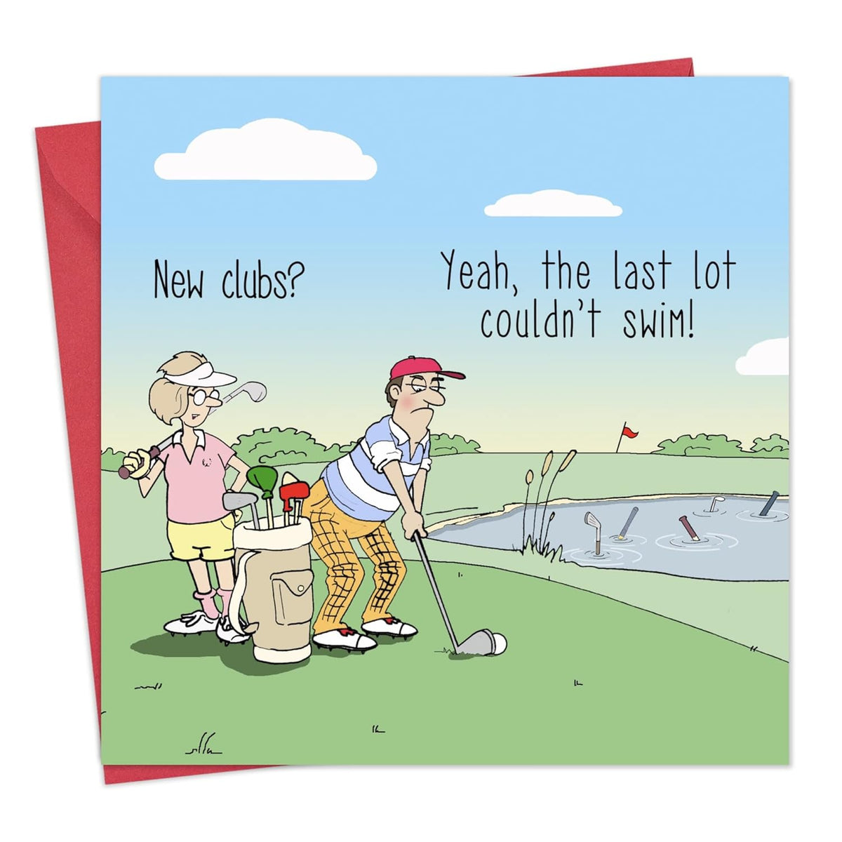 Funny Card Golfer – Blank Card - Funny Card Birthday – Humorous Birthday Cards – Funny Birthday Card Men – Funny Birthday Card Women – Anniversary Card – Retirement Card – Fathers Day Card