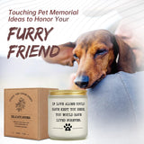 Pet Memorial Gifts For Loss Of Dog Cat, Sympathy Gift For Pets Loss, Dog Bereavement Cat Memorial Candle, Remembrance Present In Memory Of Cat, Passing Away Condolence Presents For Friends Pet Owner
