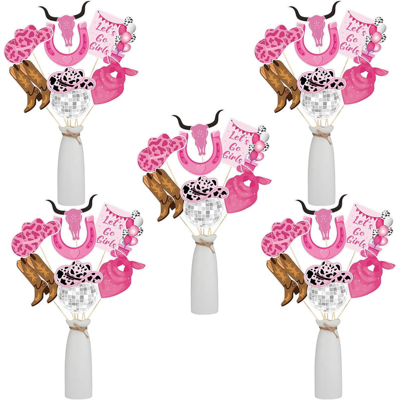 35 Pcs Cowgirl Party Centerpiece Sticks Table Toppers Western Centerpi