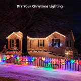 C9 Light Strand 100 Ft For E17 Socket-12’’ Spacing, Christmas Light Stringer With 100 Sockets For Indoor Outdoor Wedding