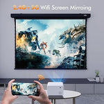 1080P Projector, WiFi, Bluetooth, 12000L, Portable, Home/Outdoor, iPhone/HDMI