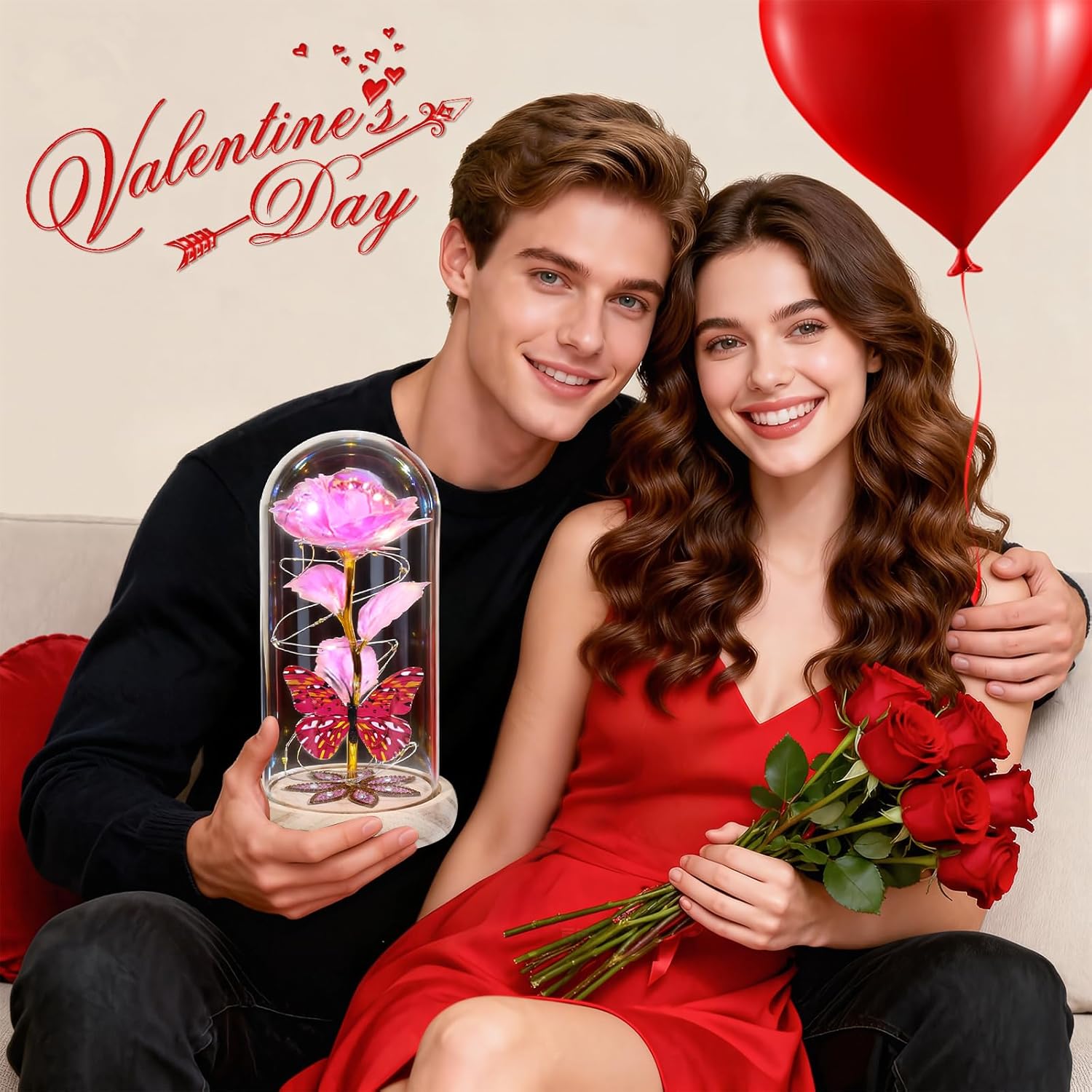 Gifts For Women Mom Birthday Gifts, Galaxy Glass Rose Forever Preserved Flowers For Delivery Prime Light Up Rose In Glass Dome Valentines Rose Gifts For Her Wife Daughter Girlfriend