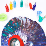 13 Pcs Acrylic Paint Strainers,Plastic Flower Strainers Silicone Pouring Drain Basket For Diy Creating Unique Patterns Art Supplies