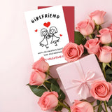 Gay Valentines Day Card, Lesbian Valentines Day Card, Happy Valentines Day Card For Girlfriend Her, We'Re An Excellent Blend Of Love And Madness