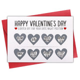 Happy Valentines Day Cards - Funny Scratch Off Valentines Gifts Cards For Him Her Naughty Gift Card For Boyfriend Girlfriend Husband Wife Sexy Gifts Card With Envelope
