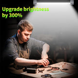 LED Tube Magnetic Work Light 6000LM USB Rechargeable Portable Lantern with 5 Lighting Options