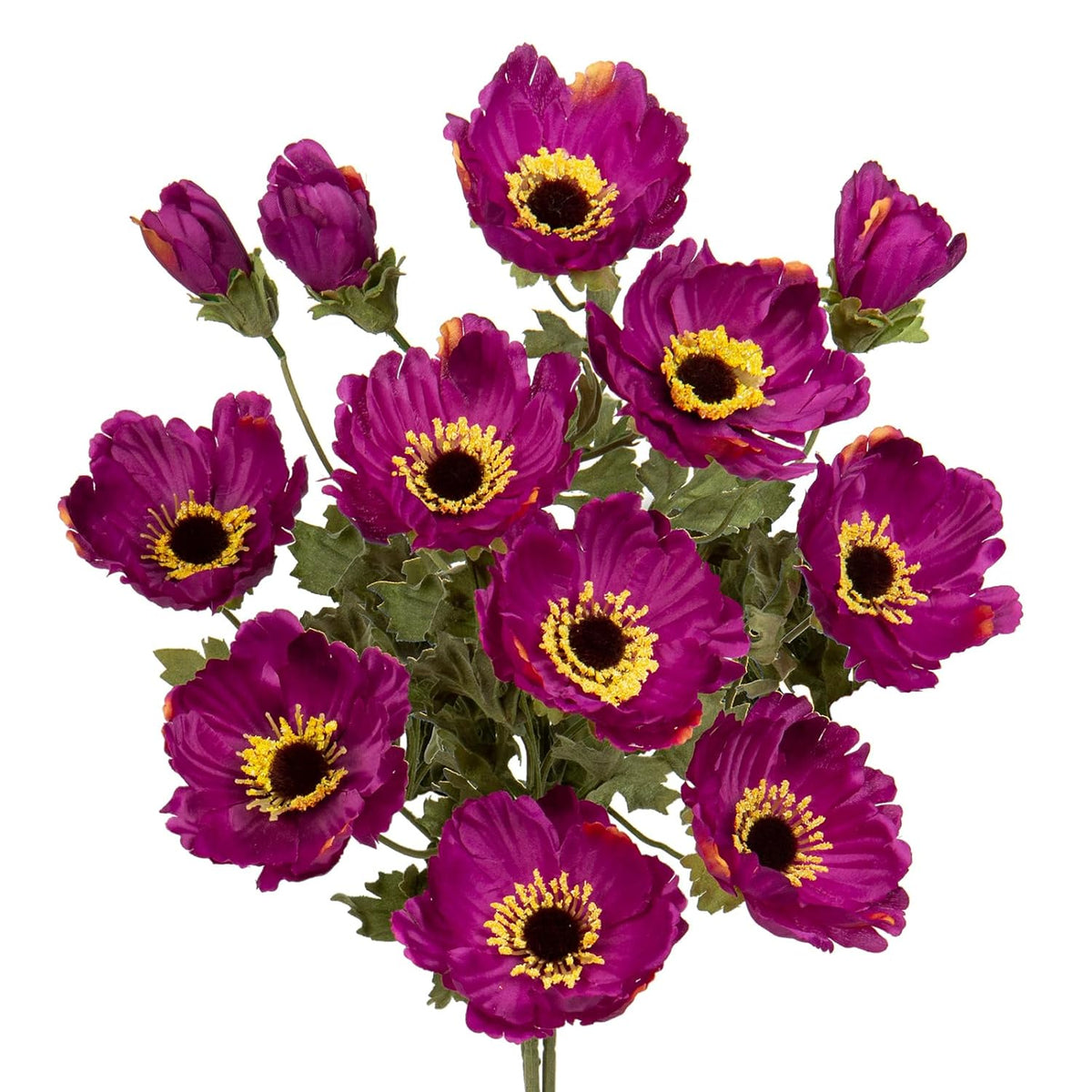 28.3" Purple Artificial Flowers Poppy Flowers 3Pcs Silk Fake Poppy Flowers Real Touch Faux Poppies Spring Flower Long Stem Arrangement With 4 Heads For Party Centerpiece Bouquet Table Home Decoration