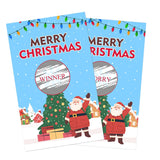 Christmas Scratch Off Cards - 50Pcs Xmas Party Scratch Prize Cards - Santa Festive Raffle Tickets For Adults Families Events Business Groups Game Supplies - D01