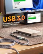 USB 3.0 Extension Cable, Male to Female 10FT, High-Speed for Webcam, Printer